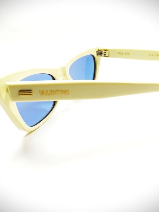 VALENTINO GARAVANI VLS175B  -51 IVR GLD Ivory Frame Blue Lens Sunglasses main image 9